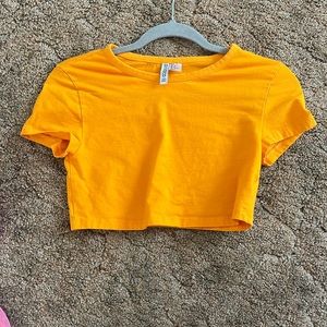 Gold/orange Divided H&M crop top size M